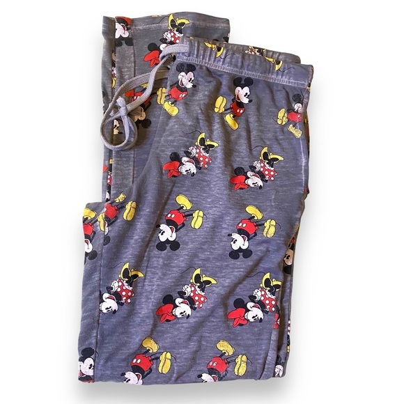 Disney Mickey Mouse "Perfect Match" Burn Out Pajama Set Size Small - Picture 3 of 5